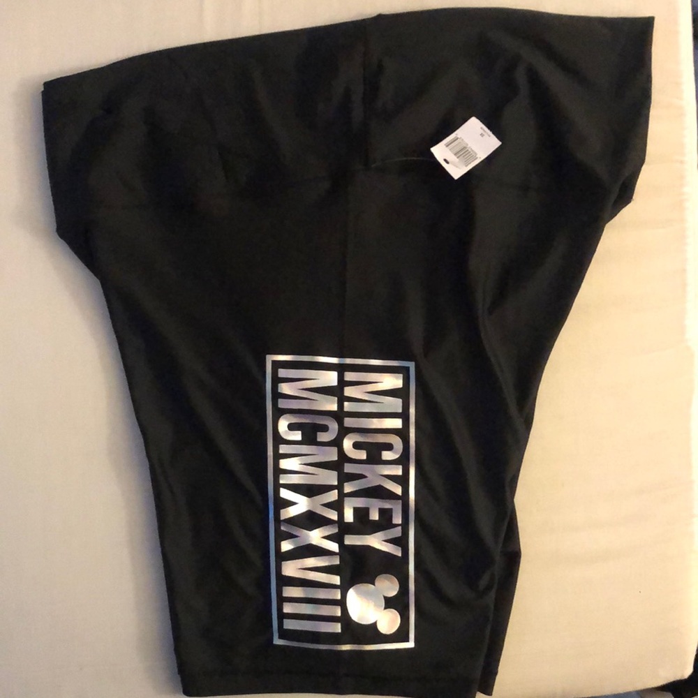 NWT Black holographic Disney shorts